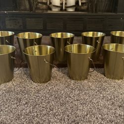 Golden Buckets (9)- Crafting/Party Decor