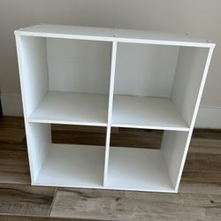 White Cubed Storage Shelves