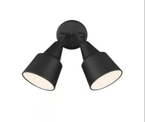 Generational Lighting 2-Light 120-Watt Black Outdoor Adjustable Flood Light