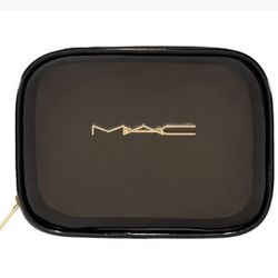 New— Mac Cosmetics Plastic black Pouch