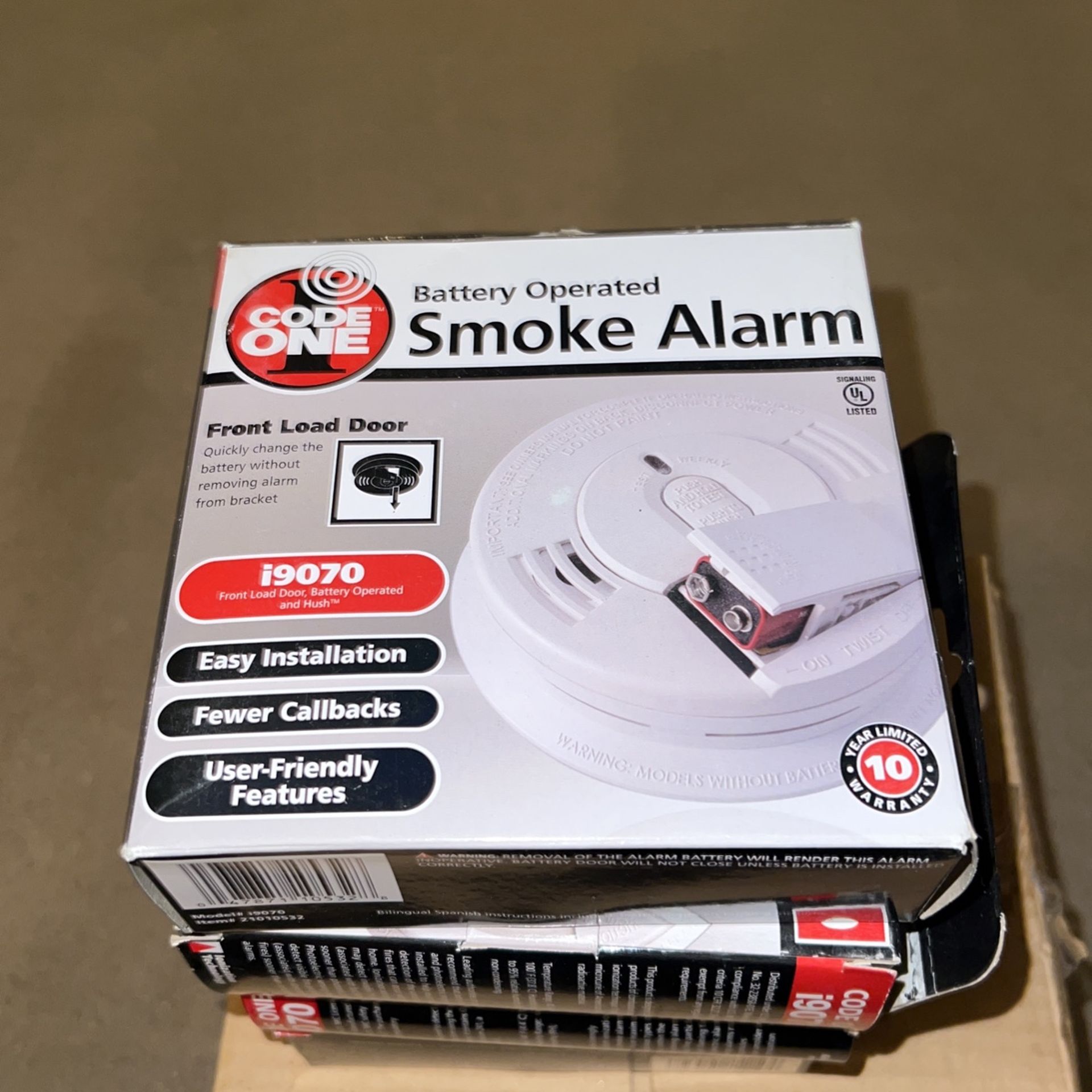 Smoke Alarm Detector - Battery Operated 