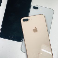 Factory unlocked apple iphone 8 plus 64 gb , store warranty $225 each 
