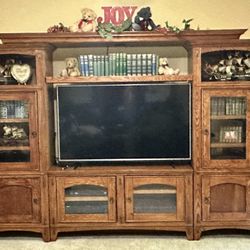 Beautiful Solid Wood Entertainment Center
