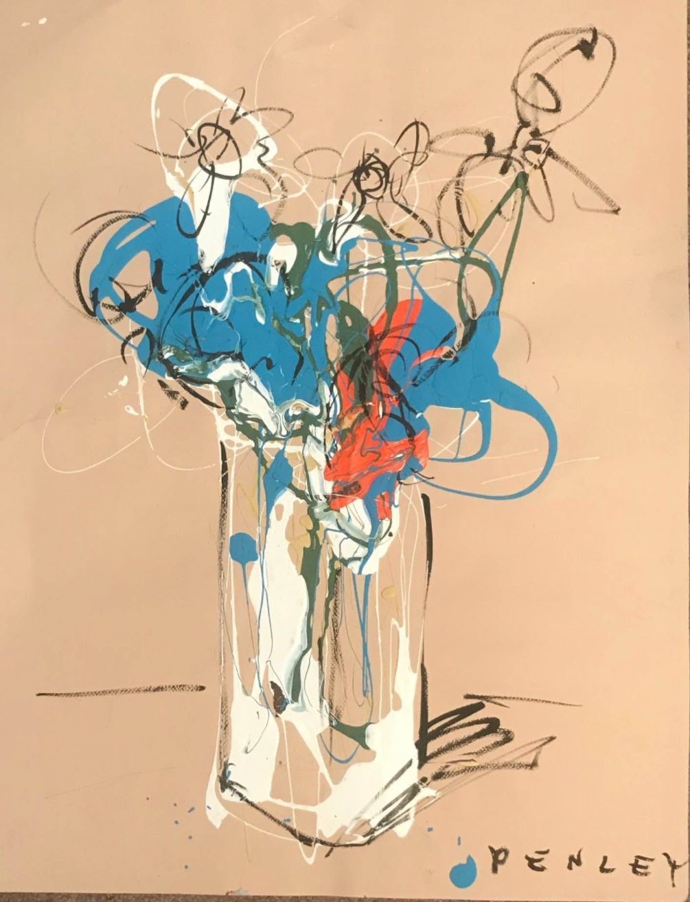 Original Floral Painting By Steve Penley