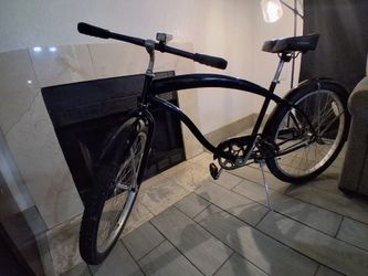 Black "Beach" Cruiser Bicycle