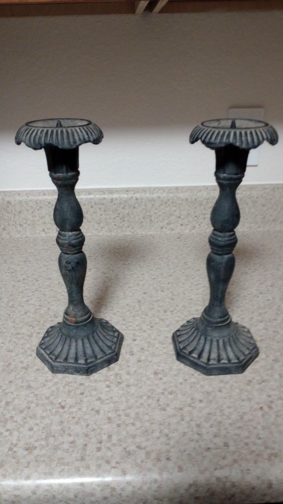 Cast Iron Candle Holders