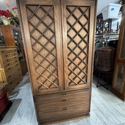 Antique Armoire Dresser, cabinet 68Hx37Wx20D