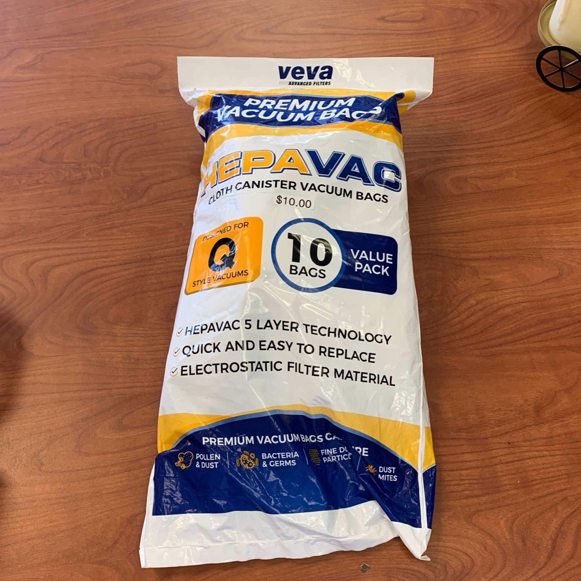 VEVA PREMIUM HEPAVAC VACUUM BAGS