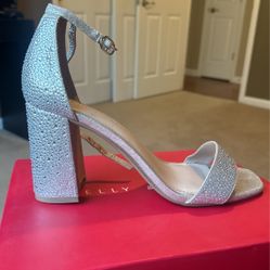 Shimmer Sandal Heel