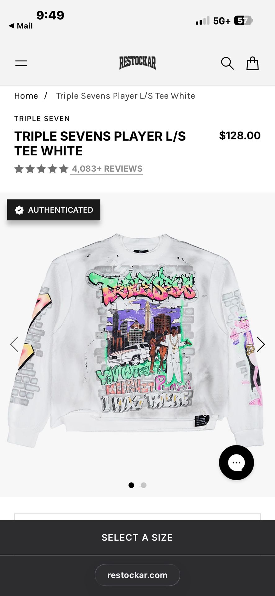 Triple Sevens Long Sleeve Players Tee