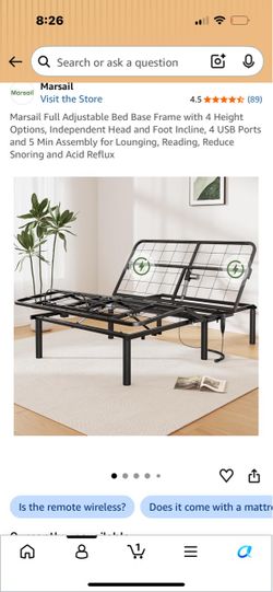Electric bed frame