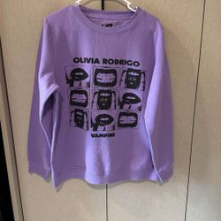 Olivia Rodrigo Vampire Sweatshirt XL Purple Lavender Sweater Shirt 2024 Merch