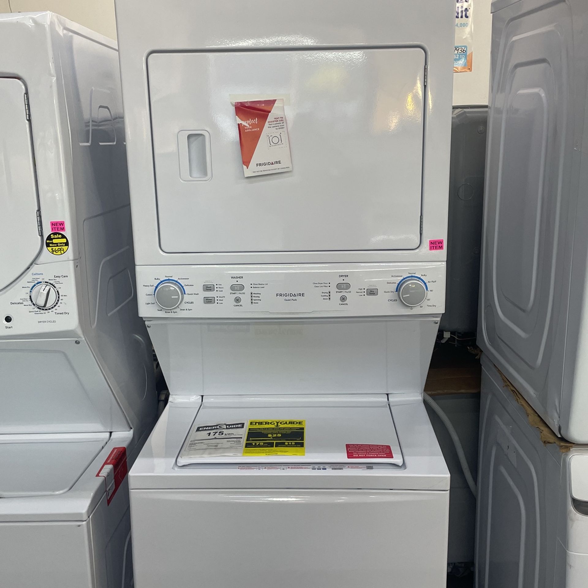 Stacked gas Washer 3.2 Cu Ft And Dryer 7 Cu Ft