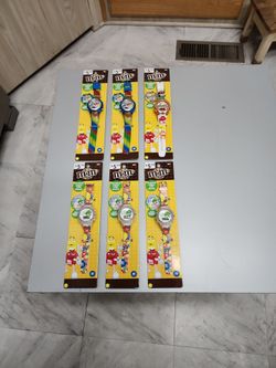 Collectable M & M's Flashing Lights LCD Watches