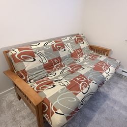 Wood Bed/Couch (Futon Style)