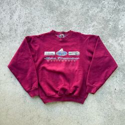 Vintage 90’s San Francisco California Souvenir Destination Crewneck Red Sweater