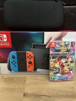 Nintendo Switch Neon Bundle with Mario Kart 8 Deluxe