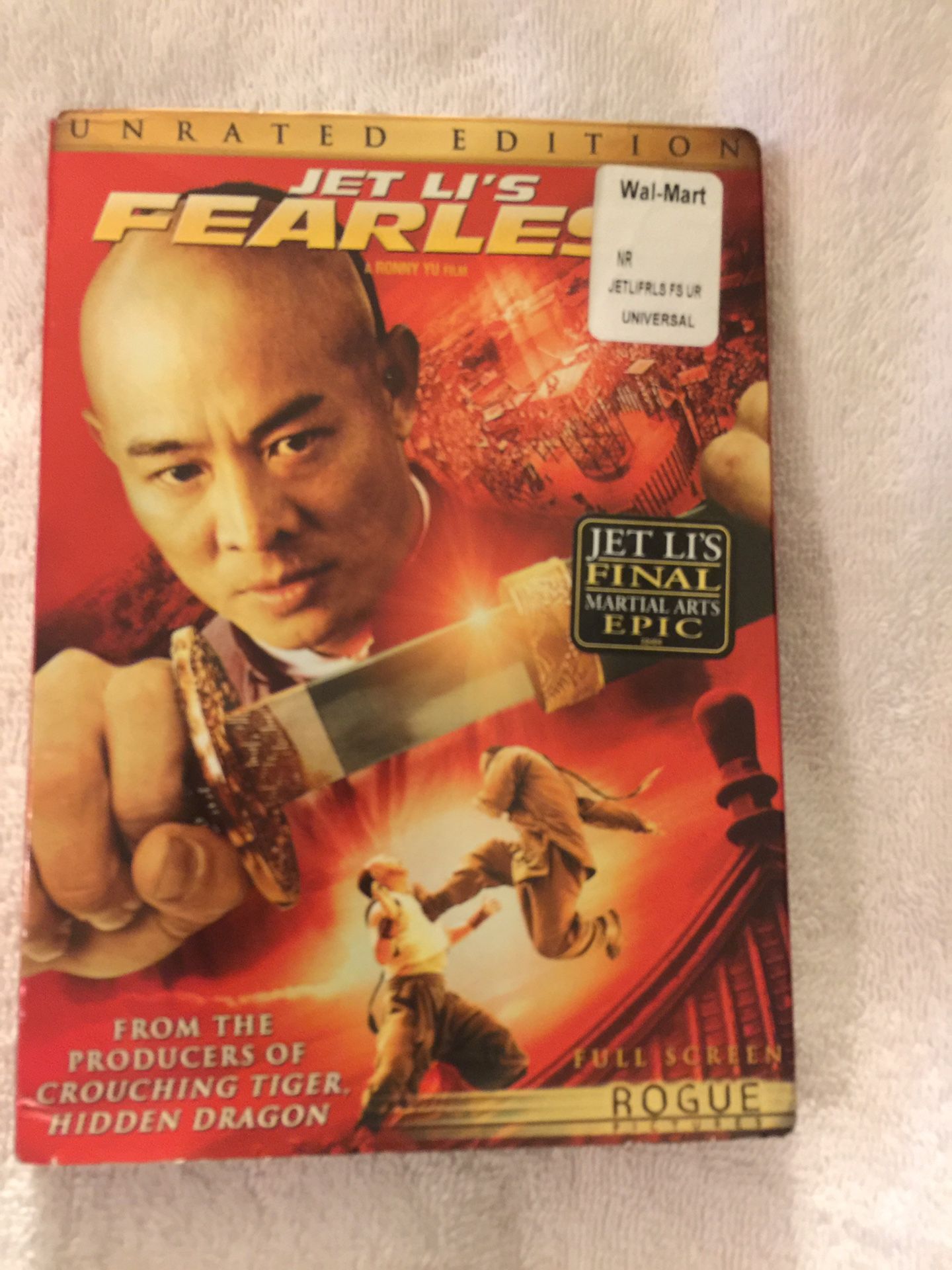 Fearless DVD Jet Ali Unrated Edition New Sealed