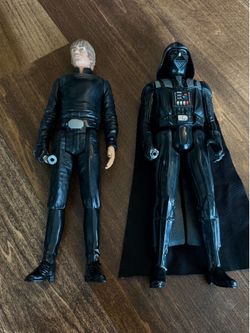2 Star Wars figures 2013 Darth Vader and Luke Skywalker