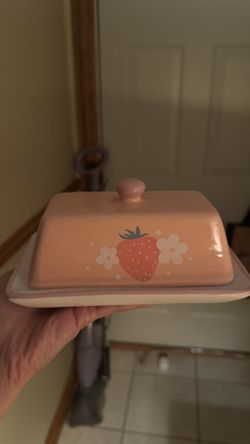 Strawberry Butter Dish Decor