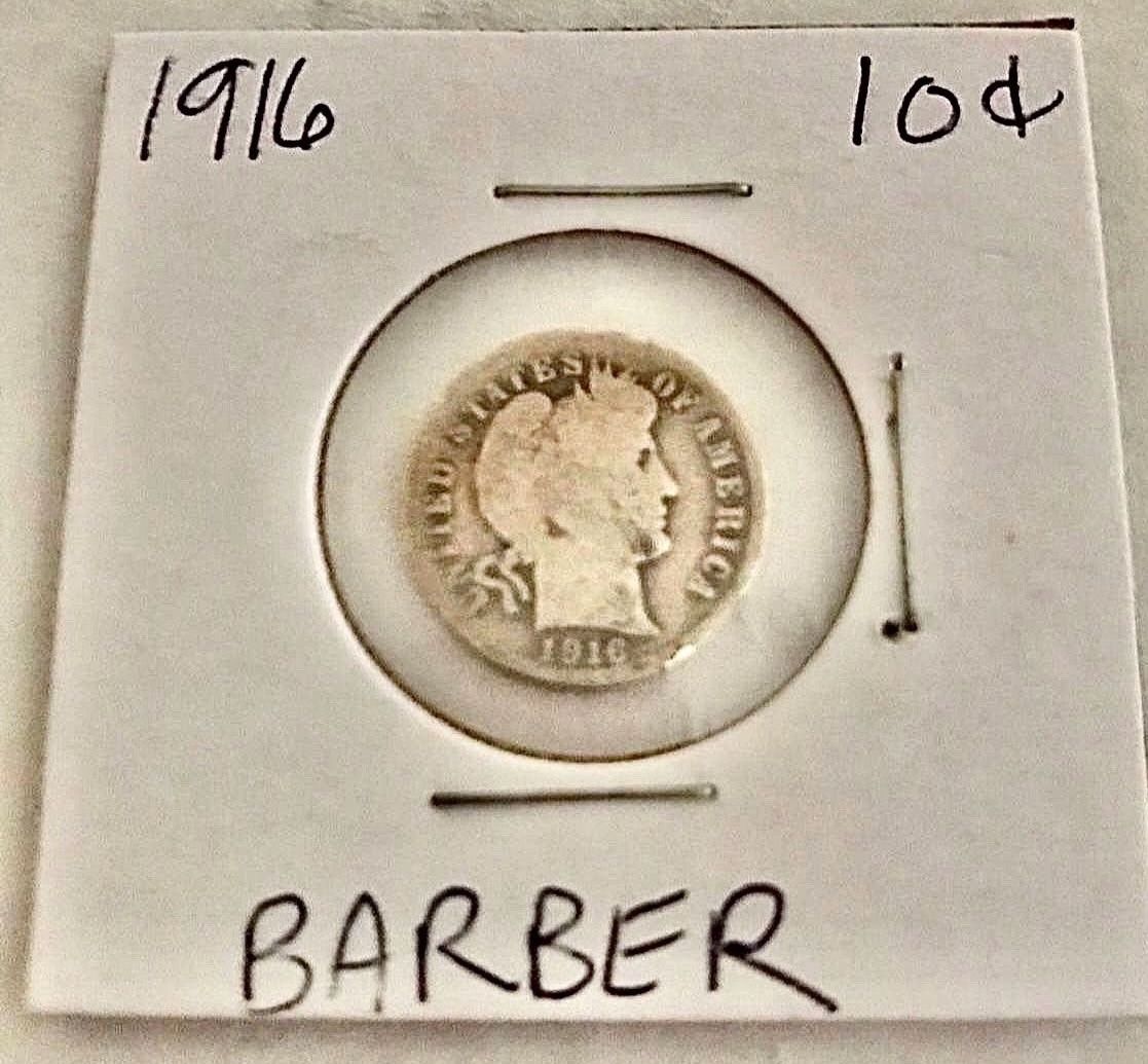1916 Barber Dime