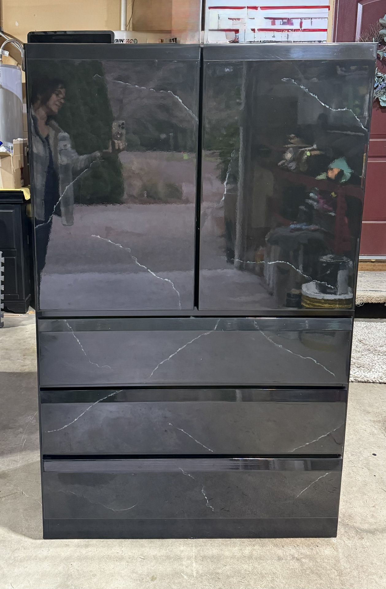 Low 6 Drawer Dresser Plus 2-door & 3 Drawer Matching Armoire