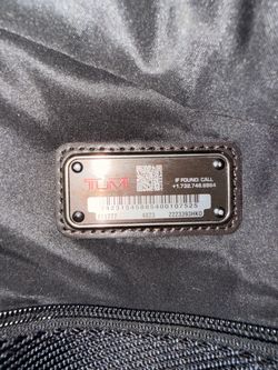 Tumi Black Nylon Bag
