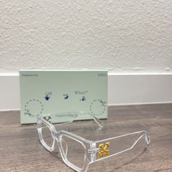 Off-White Virgil Clear Unisex Sunglasses (With Box)