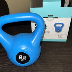 Blue 8 Lbs Kettle Bell