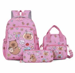 Capybara 3 piece 13 inches backpack