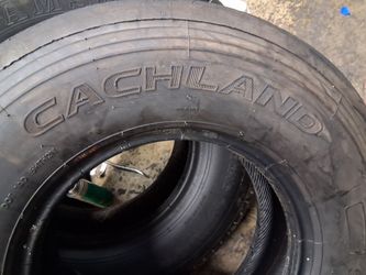 (4) ST 235/80/R16 all 14 ply. 14 lonas  with   80%  of tread or life  3 catchland 1 samson  80 each installed or loose