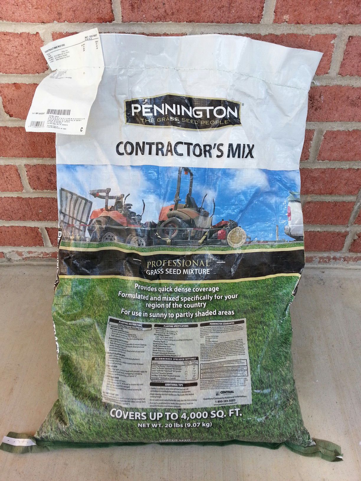 Pennington Contractor's Mix Professional Grass Seed