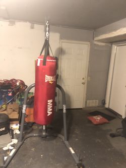 MMA Punching Bag With Stand 75lb Bag