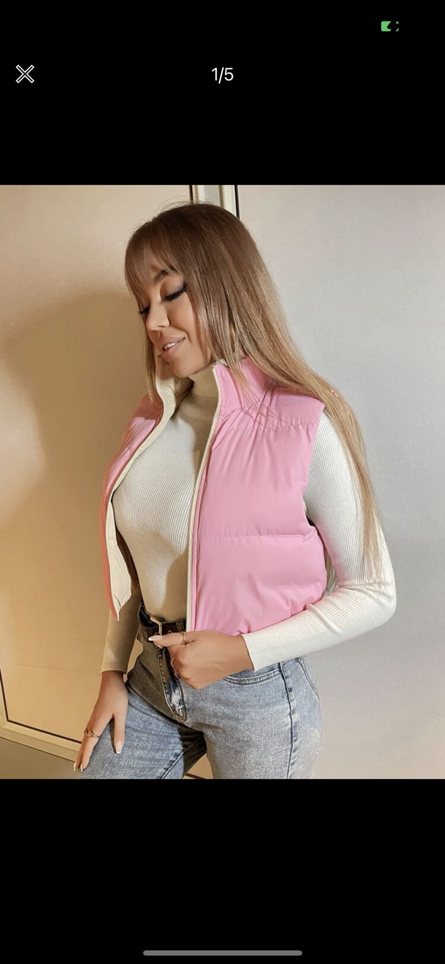 Pink Puffer Vest