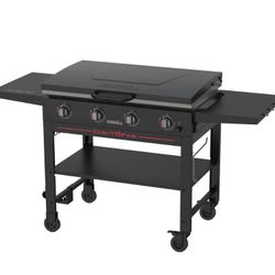 Nexgrill Daytona 4-Burner Propane Gas Griddle with Lid in Black