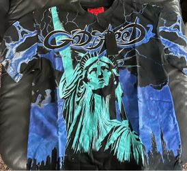Godspeed Statue of Liberty Graphic T-Shirt