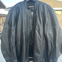 Street and steel leather jacket 5X