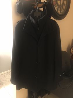 Men’s Wool Coat Size L color black
