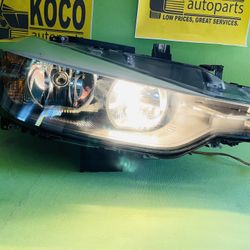2012 2013 2014 2015 BMW 3 SERIES HALOGEN HEADLIGHT RIGHT SIDE OEM TESTED!!!!