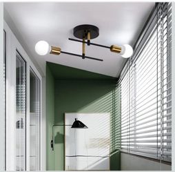 Modern Sputnik Ceiling Light Fixtures - 360 Adjustable Sputnik Ceiling Light for Bedroom Kitchen Mid Century Modern Light Fixture with E26 Base, Bulbs