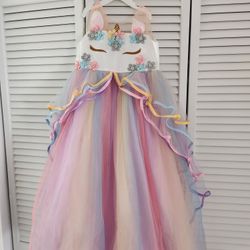 Unicorn Party Dress For Girls