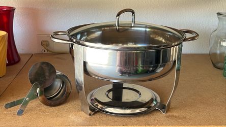 5 Qt Chaffing Dish - Stainless Steel with Glass Lid