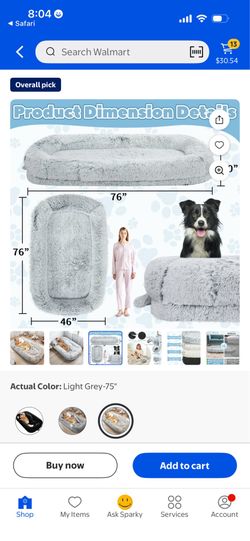 Human dog bed