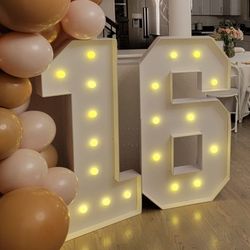 Giant Marquee Numbers (16)