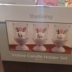 Three Candle Holder Set