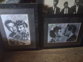 I love lucy - original sketches in frame