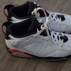 Air Jordan 6 Low - White Infrared / Men's Size 8 / Used / No Box