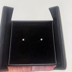 1/2 CT Princess Cut Earrings 