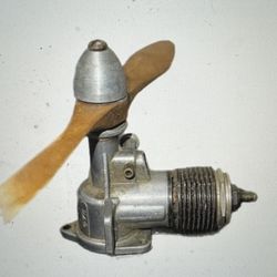 Vintage Model Miniature Airplane Engine Part