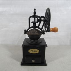Coffee Bean Grinder Mill Vintage Antique Style Cast Iron Hand Crank
